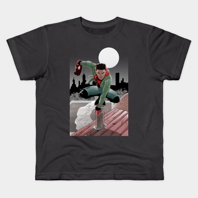 Hero for Miles Kids T-Shirt by ArtbyMyz